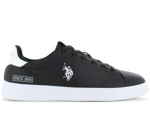 Męskie - U.S. Polo Assn. Altena - Byron001a-Blk-Whi03 - Czarny