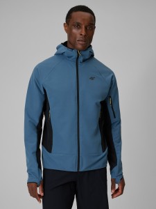 4F Kurtka softshell wiatroodporna męska - granatowa S