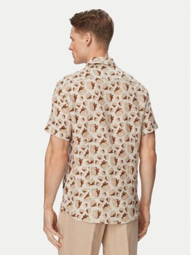 Bugatti Koszula 9253-18908E Beżowy jasny Regular Fit