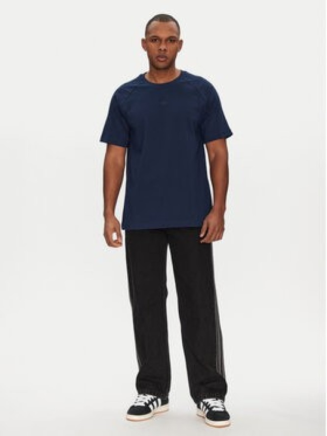 adidas T-Shirt Premium Essentials JD3279 Granatowy Loose Fit