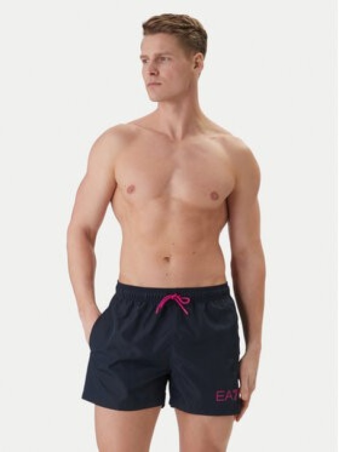 EA7 Emporio Armani Szorty kąpielowe 7M002000 AF13049 MB501 Granatowy Regular Fit