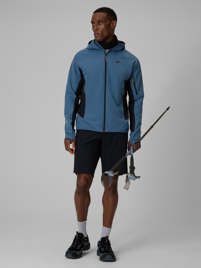 4F Kurtka softshell wiatroodporna męska - granatowa S