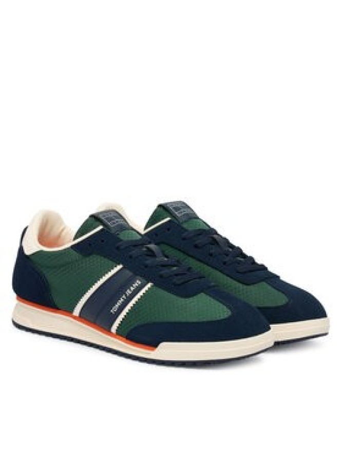 Tommy Jeans Sneakersy Tjm Retro Runner Cleated Winter EM0EM01664 Granatowy