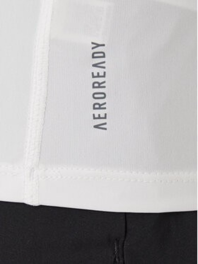 adidas Koszulka techniczna Adizero Essentials IN1157 Biały Slim Fit