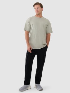 4F Spodnie casual cargo męskie - czarne XXL