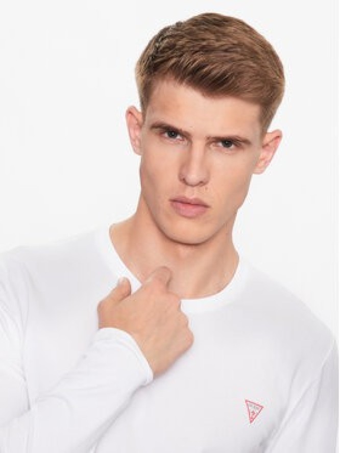 Guess Longsleeve M2YI28 J1314 Biały Slim Fit