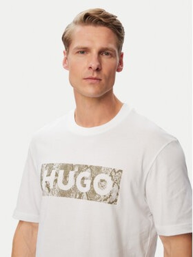 HUGO T-Shirt Nerpient 50566041 Biały Regular Fit