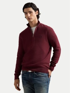 Polo Ralph Lauren Sweter 710932304525 Bordowy Regular Fit