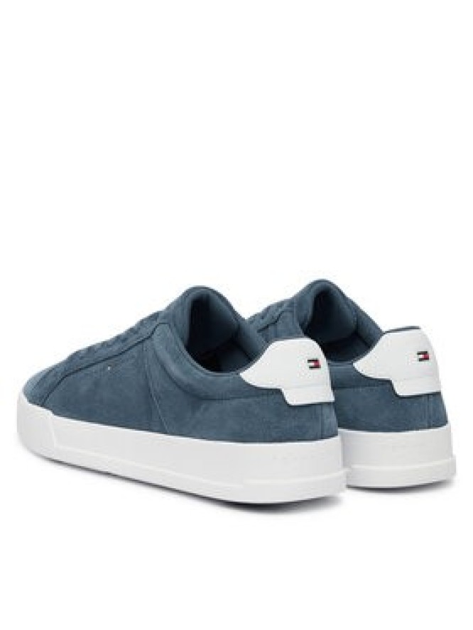 Tommy Hilfiger Sneakersy Th Court Suede FM0FM05824 Niebieski
