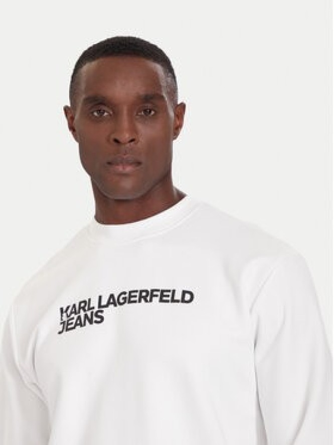 Karl Lagerfeld Jeans Bluza A1M20001 Biały Regular Fit