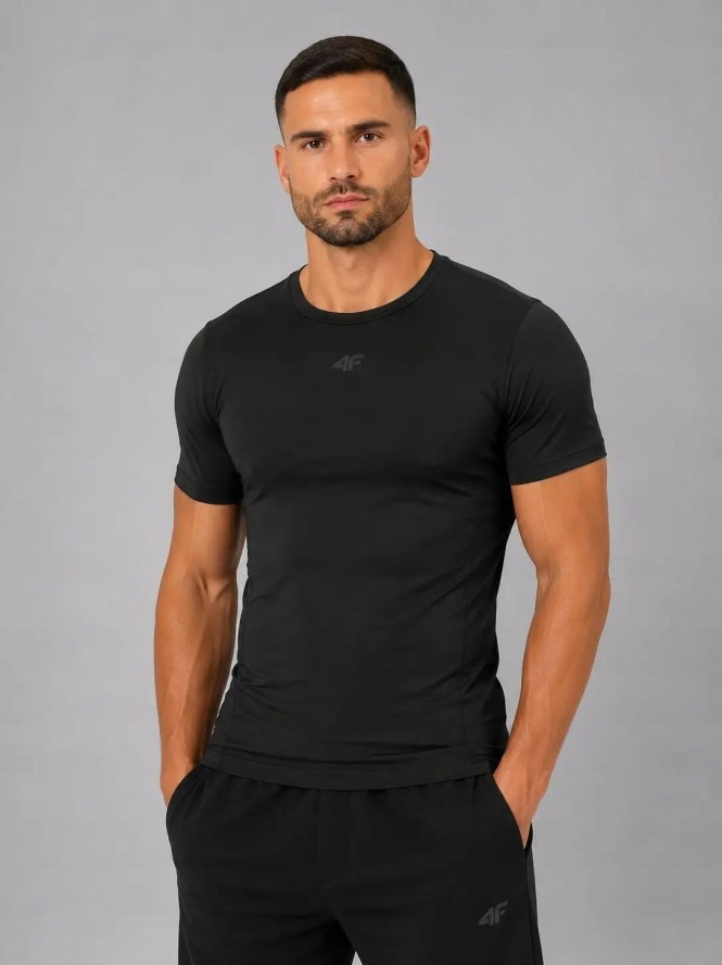T-SHIRT MĘSKI 4F KOSZULKA TRENINGOWA SZYBKOSCHNĄCA TFTSM1345