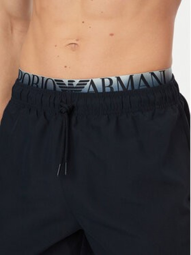 Emporio Armani Szorty sportowe EM000686 AF20432 UB102 Granatowy Regular Fit