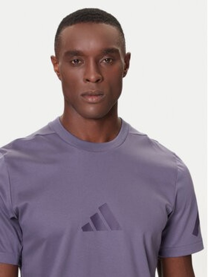 adidas T-Shirt Z.N.E. JW4740 Fioletowy Regular Fit