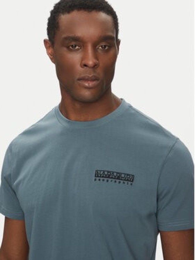 Napapijri T-Shirt S-Vignoni NP0A4ILX Niebieski Regular Fit
