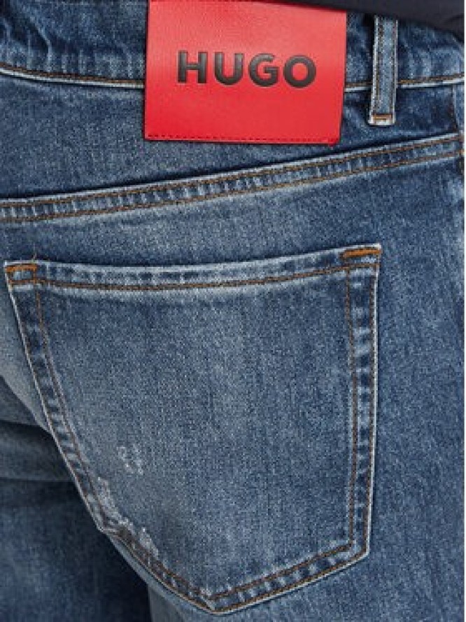 HUGO Jeansy 50561463 Niebieski Tapered Fit