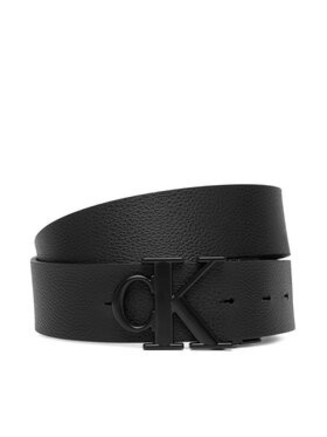 Calvin Klein Pasek Męski Ck Buckle Tumbled 35Mm Adj/Rev LV04D7049G Czarny