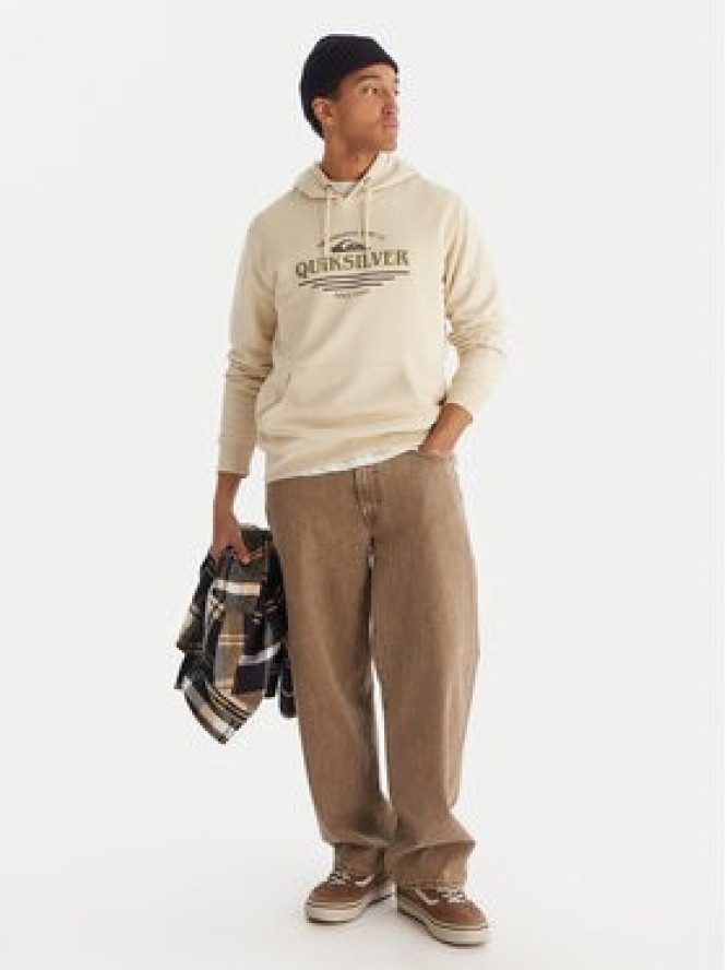 Quiksilver Bluza Screen Fleece Classic EQYFT05137 Beżowy Regular Fit