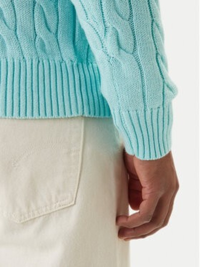 Polo Ralph Lauren Sweter 710775885547 Turkusowy Regular Fit