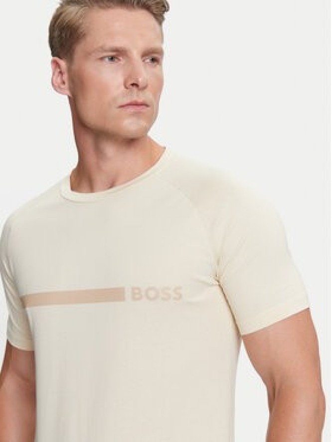 BOSS T-Shirt 50517970 Beżowy Slim Fit