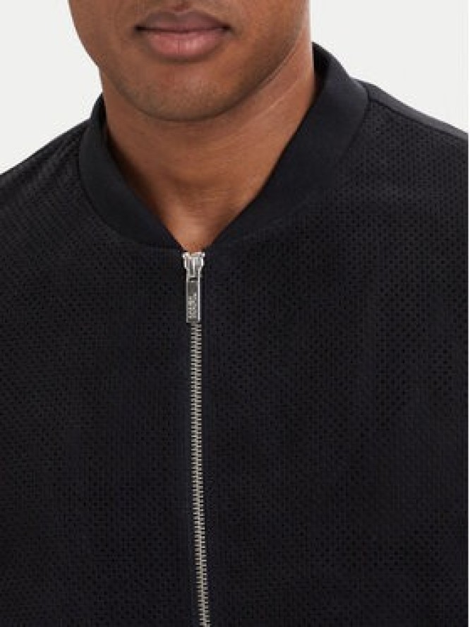 KARL LAGERFELD Kurtka skórzana 555011 562411 Granatowy Regular Fit