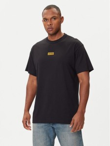 Versace Jeans Couture T-Shirt 79GAHT08 CJ00T Czarny Regular Fit