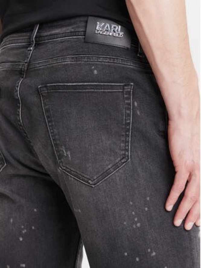 KARL LAGERFELD Szorty jeansowe 265820 552832 Czarny Slim Fit