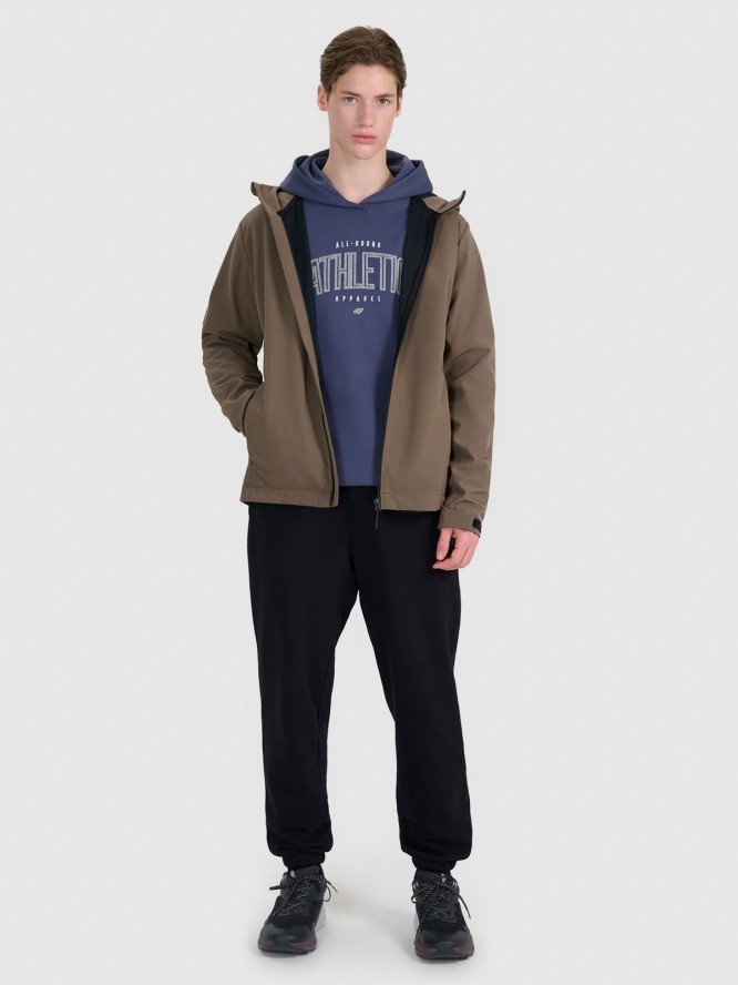 4F Kurtka softshell wiatroodporna membrana 5000 męska - brązowa S