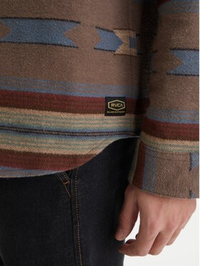 RVCA Koszula Dayshift 23A053505 Brązowy Regular Fit