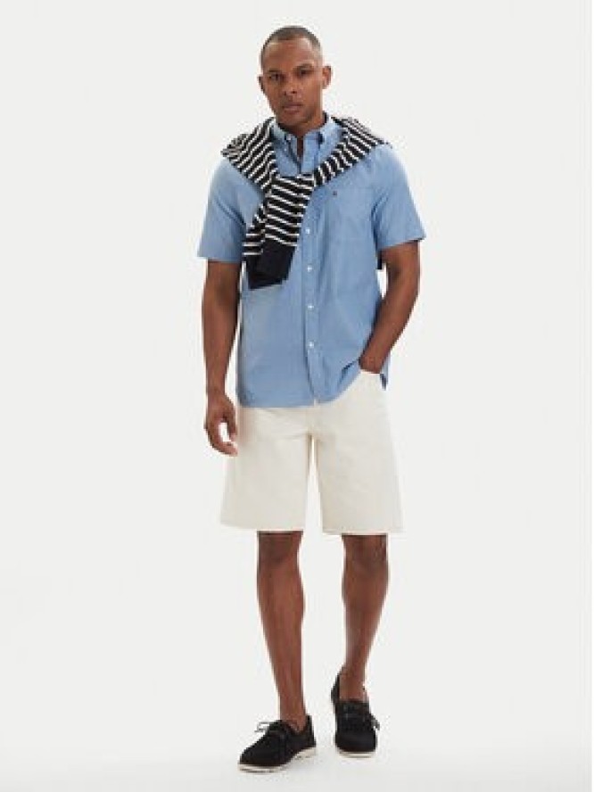 Tommy Hilfiger Koszula MW0MW42285 Niebieski jasny Regular Fit