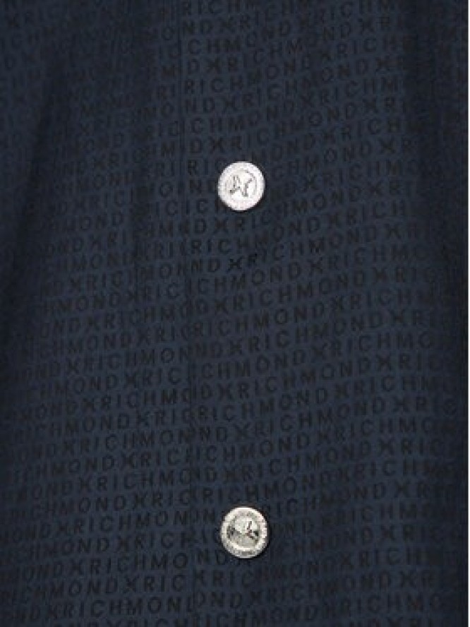 Richmond X Koszula UMP25061CA Granatowy Regular Fit