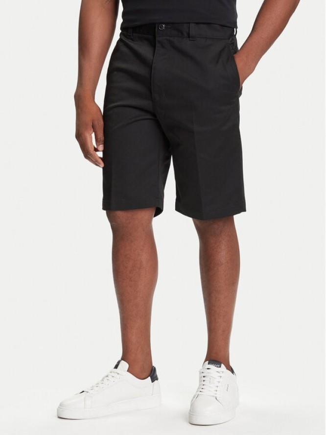 HUGO Szorty materiałowe Darik241 50505857 Czarny Regular Fit