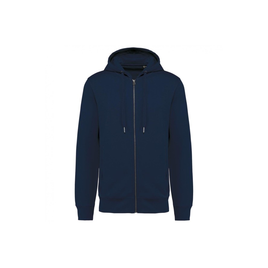 Ekologiczna rozpinana bluza z kapturem Kariban French Terry