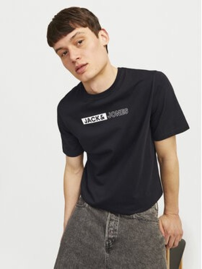 Jack & Jones T-Shirt Corp 12233999 Czarny Standard Fit