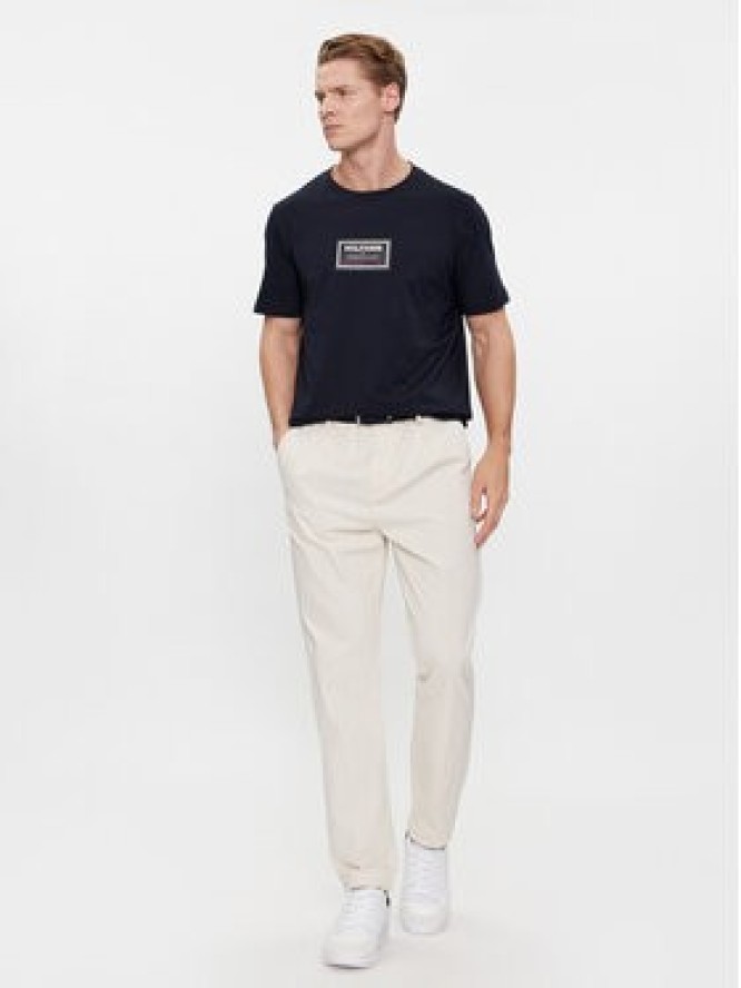 Tommy Hilfiger T-Shirt Label Hd Print Tee MW0MW34391 Granatowy Regular Fit