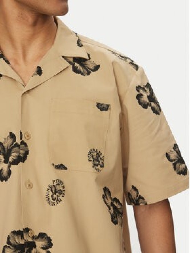 HUGO Koszula Eligino 50539135 Beżowy Relaxed Fit