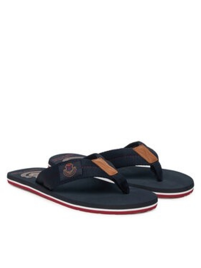 Tommy Hilfiger Japonki Patch Hilfiger Beach Sandal FM0FM05804 Granatowy