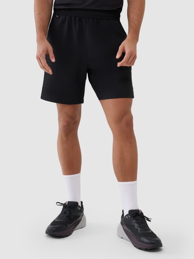 4F Spodenki treningowe szybkoschnące męskie - czarne XXL