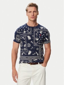 Polo Ralph Lauren T-Shirt 710B21922001 Niebieski Regular Fit