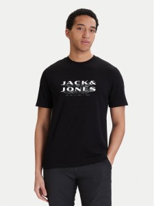 Jack & Jones T-Shirt Fusion 12289880 Czarny Regular Fit