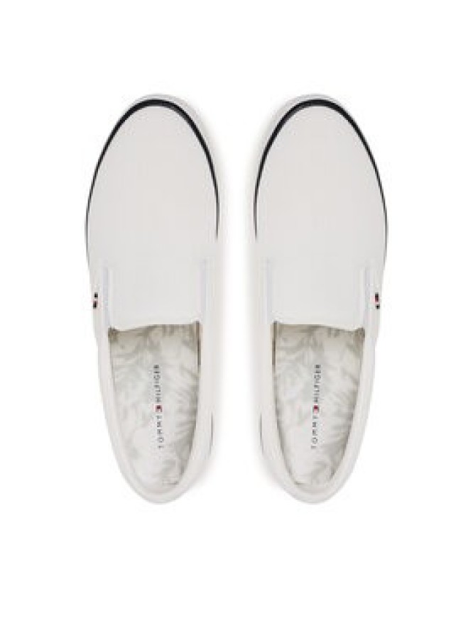 Tommy Hilfiger Tenisówki Th Hi Vulc Core Low Ii Slipon FM0FM05514 Biały