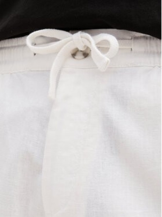 Tom Tailor Szorty materiałowe 1044715 Biały Regular Fit