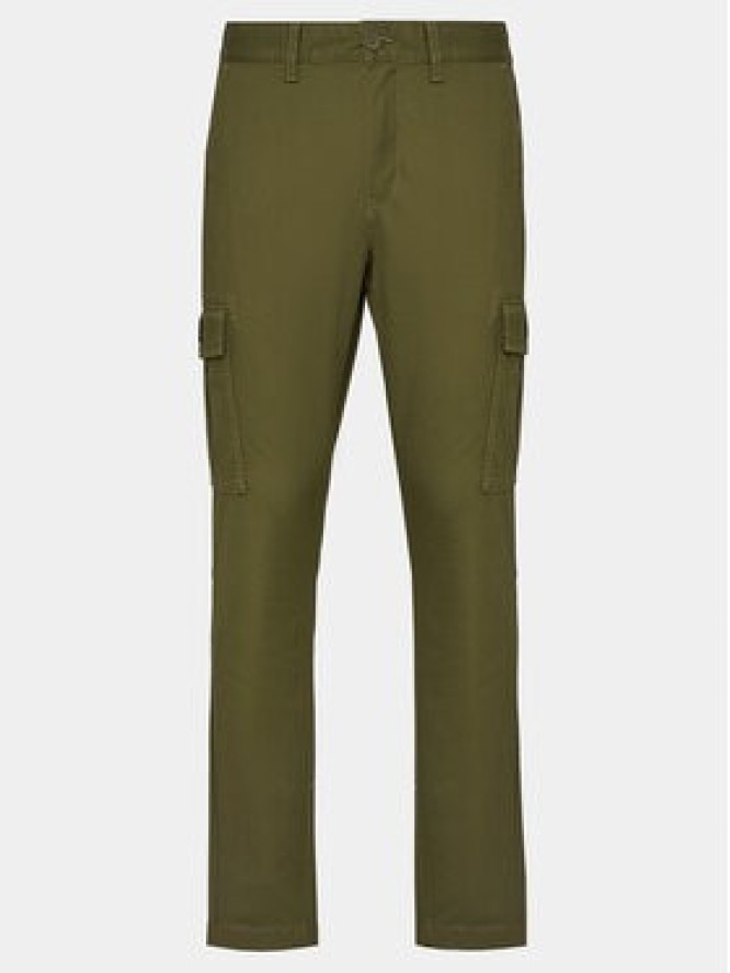 Tommy Jeans Spodnie materiałowe Austin DM0DM18940 Zielony Slim Fit