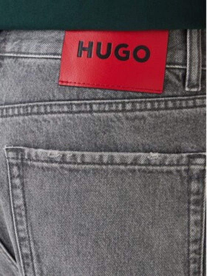 HUGO Szorty jeansowe 50560391 Szary Tapered Fit