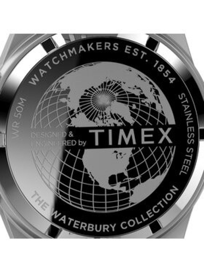 Timex Zegarek Waterbury TW2V49700 Srebrny