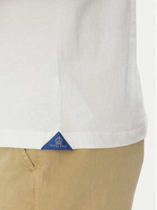 La Martina T-Shirt Aloysius MARG30 JS206 Biały Regular Fit