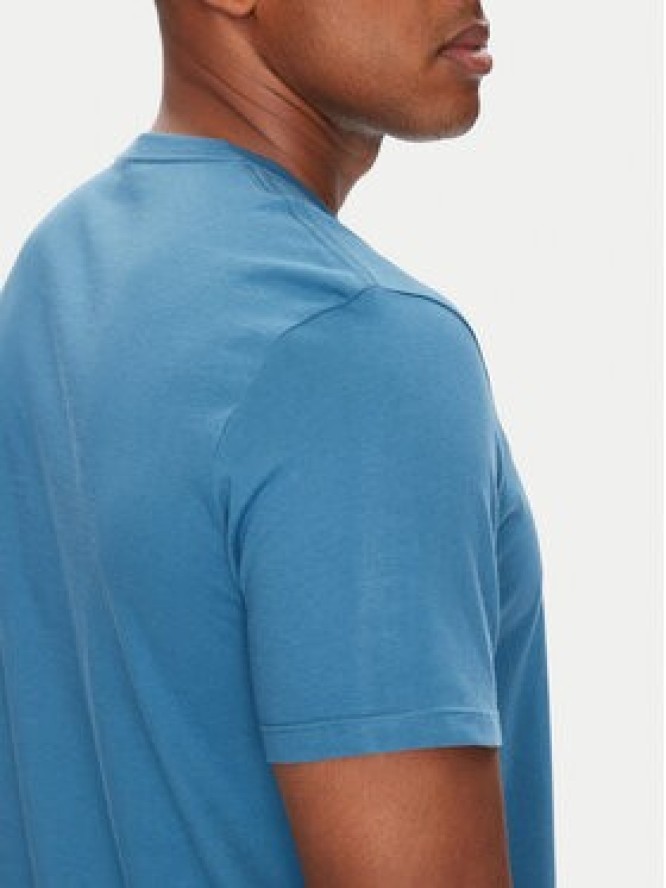 Calvin Klein T-Shirt Outline Tape Graphic LV04RC852G Niebieski Regular Fit