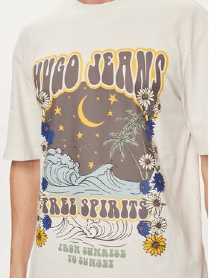 Hugo T-Shirt Nirito 50513199 Écru Regular Fit