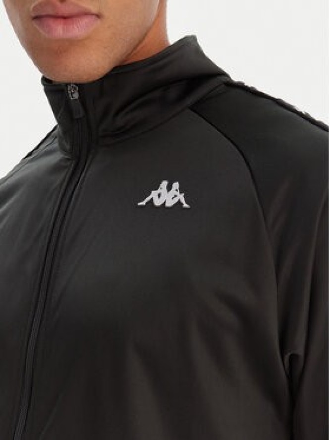 Kappa Bluza Banda Anniston 301EFU0 Czarny Slim Fit