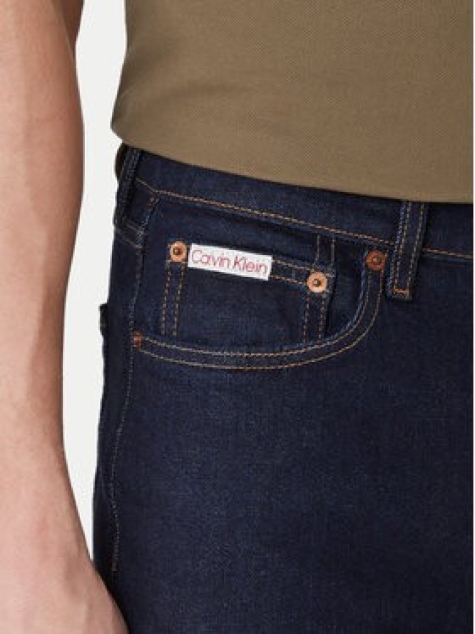 Calvin Klein Jeans Jeansy LV04RF946G Granatowy Straight Fit