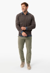 Spodnie chinosy khaki R-PARKS